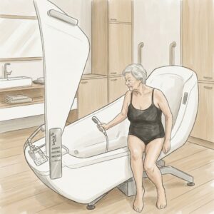 Sitz-Liege-Badewanne